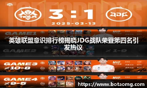 英雄联盟意识排行榜揭晓JDG战队荣登第四名引发热议